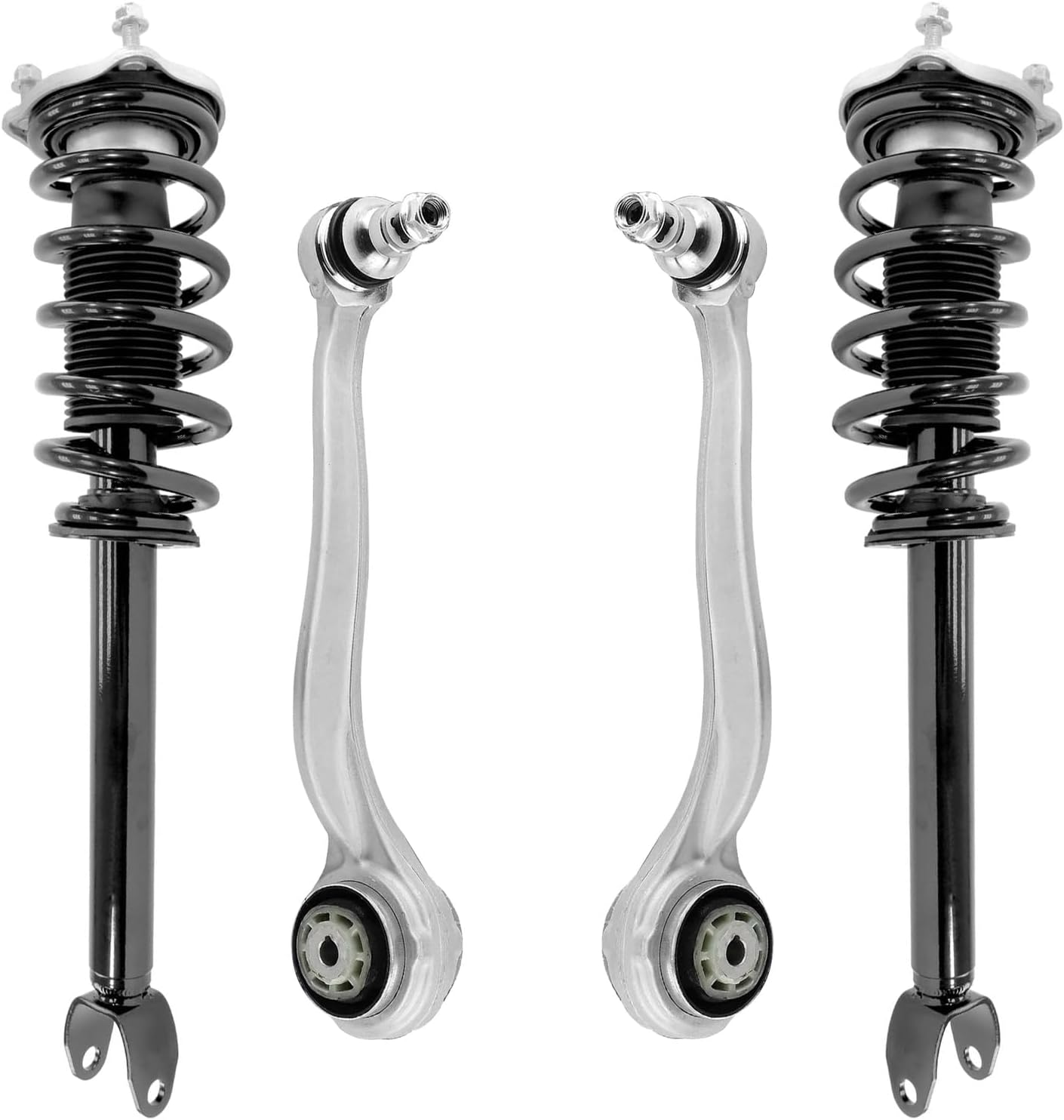 4pc Front Struts Lower Forward Control Arms Suspension Kit