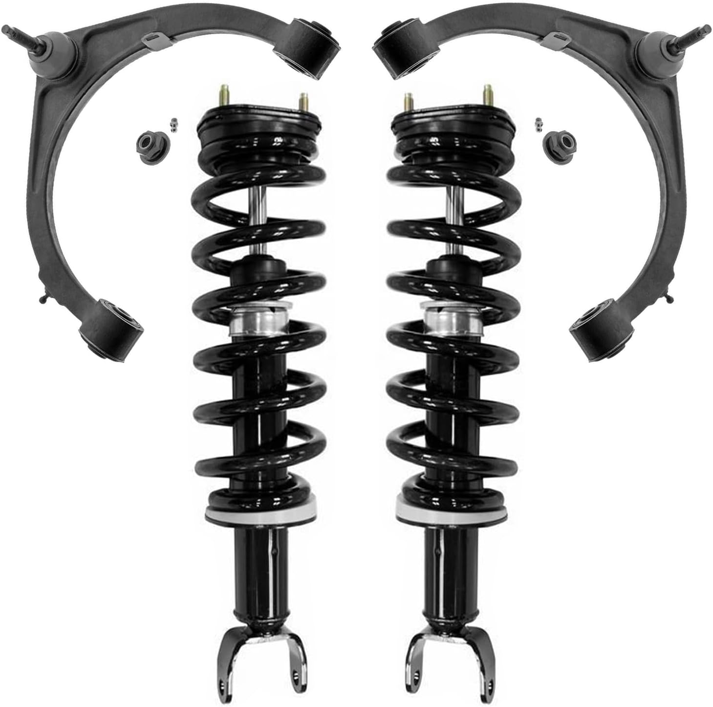 4pc Front Struts Upper Control Arms Suspension Kit