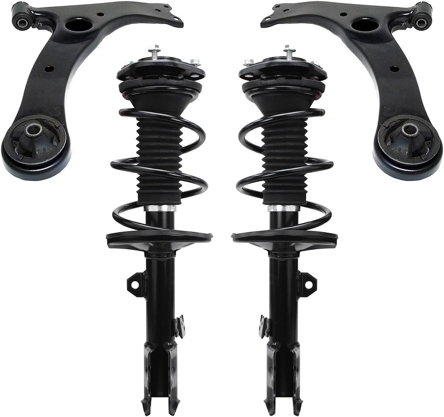 4pc Front Struts Lower Control Arms Suspension Kit