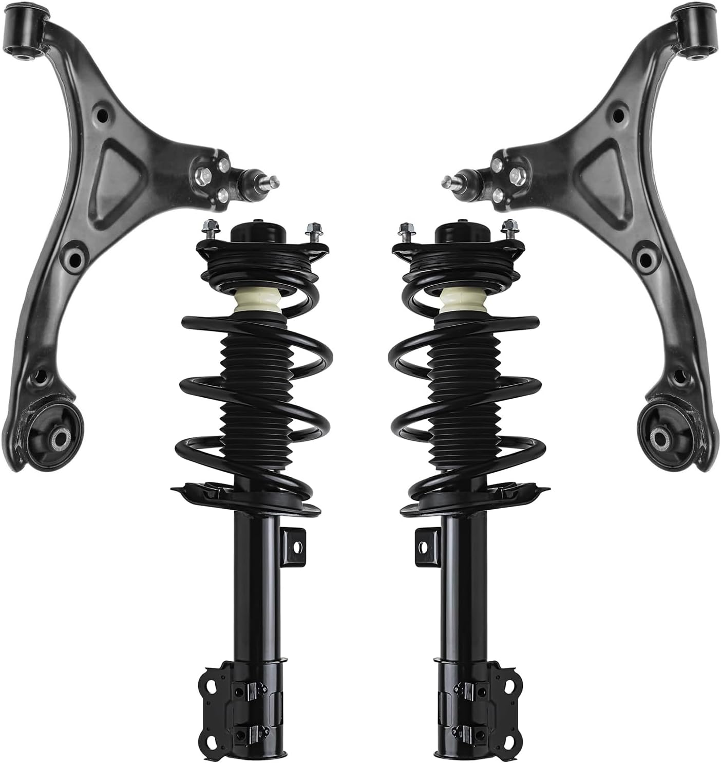 4pc Front Struts Lower Control Arms Suspension Kit