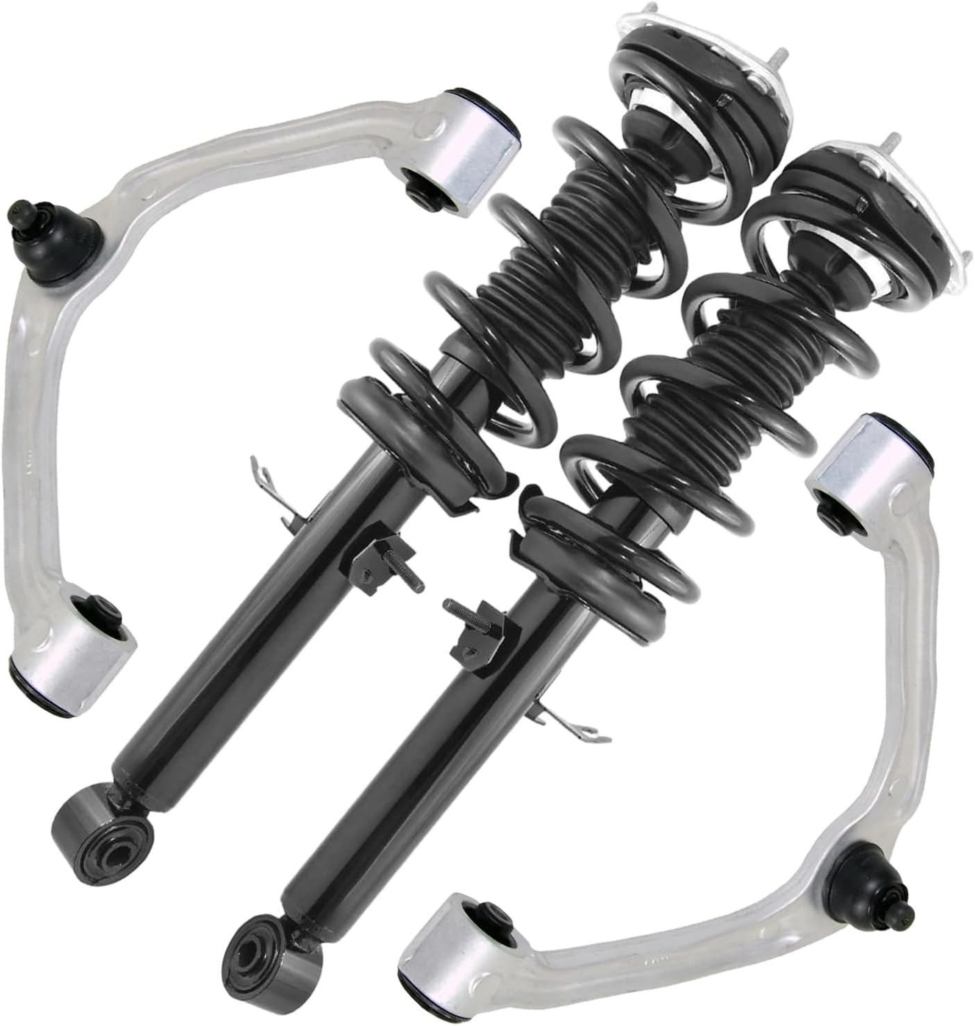 4pc Front Struts Upper Control Arms Suspension Kit