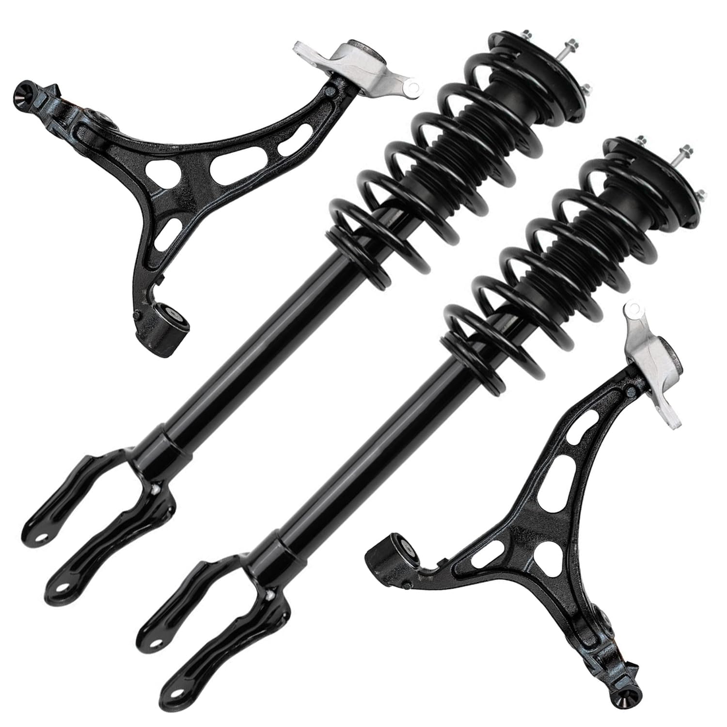 4pc Front Struts Lower Control Arms Suspension Kit