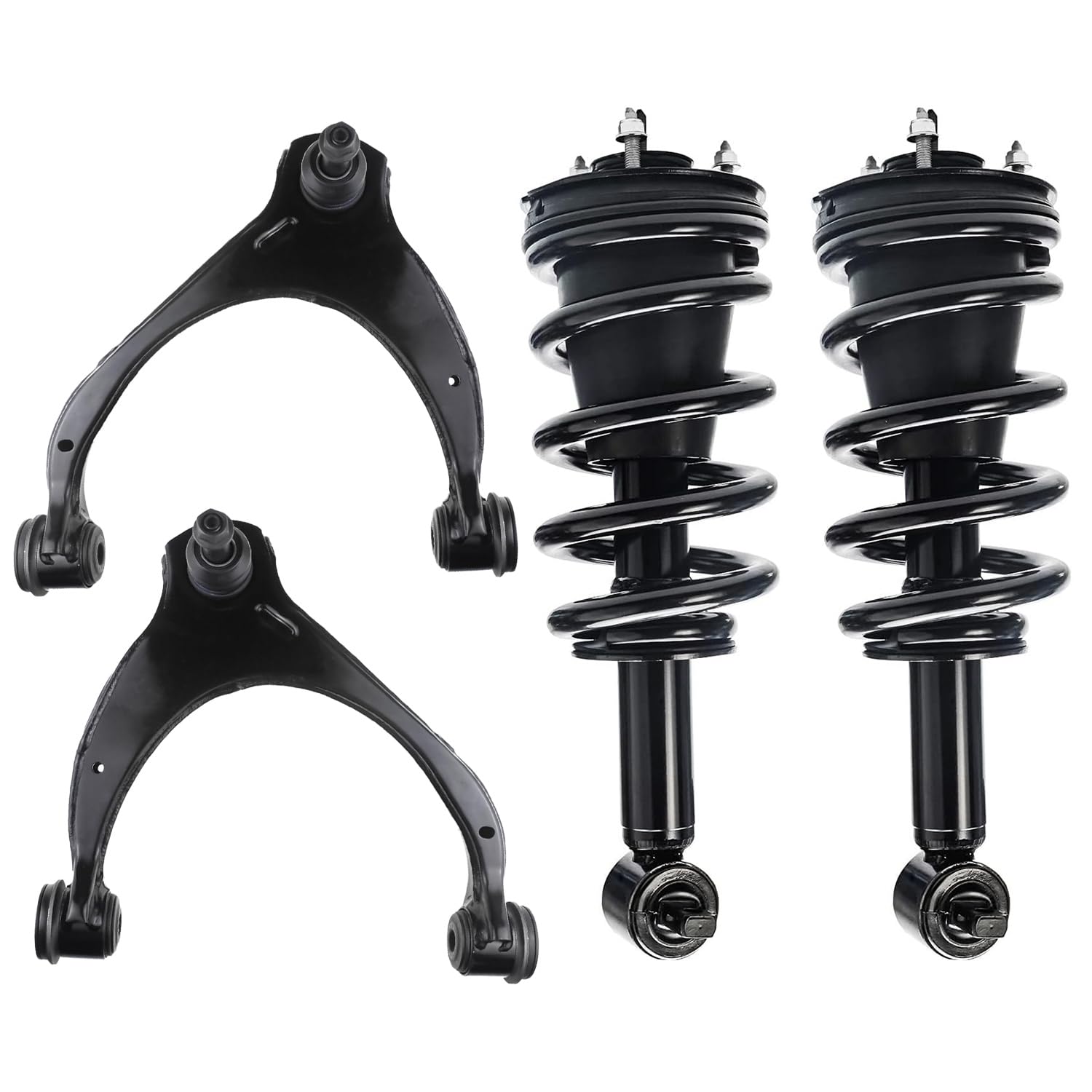 4pc Front Struts Upper Control Arms Suspension Kit