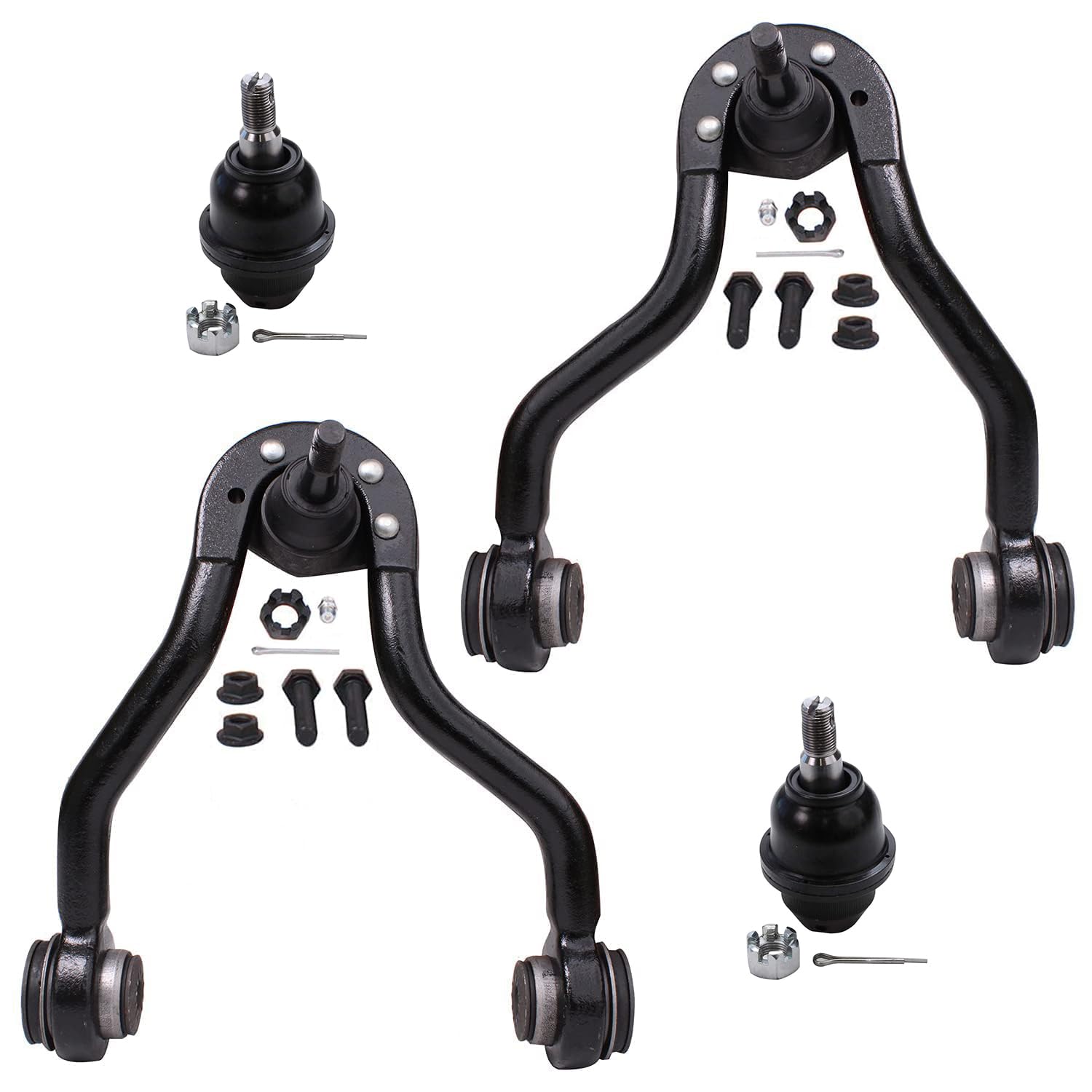 4pc Front Upper Control Arms Lower Ball Joints Suspension Kit