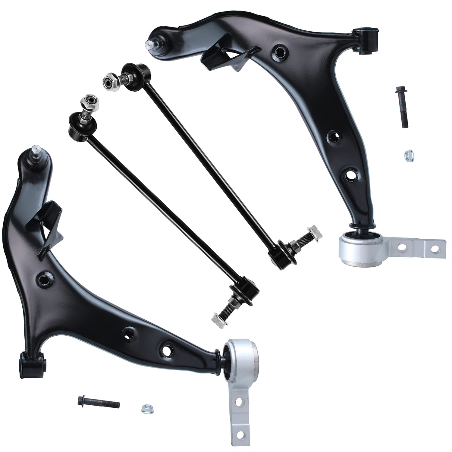 4pc Front Lower Control Arms Sway Bar Links Suspension Kit