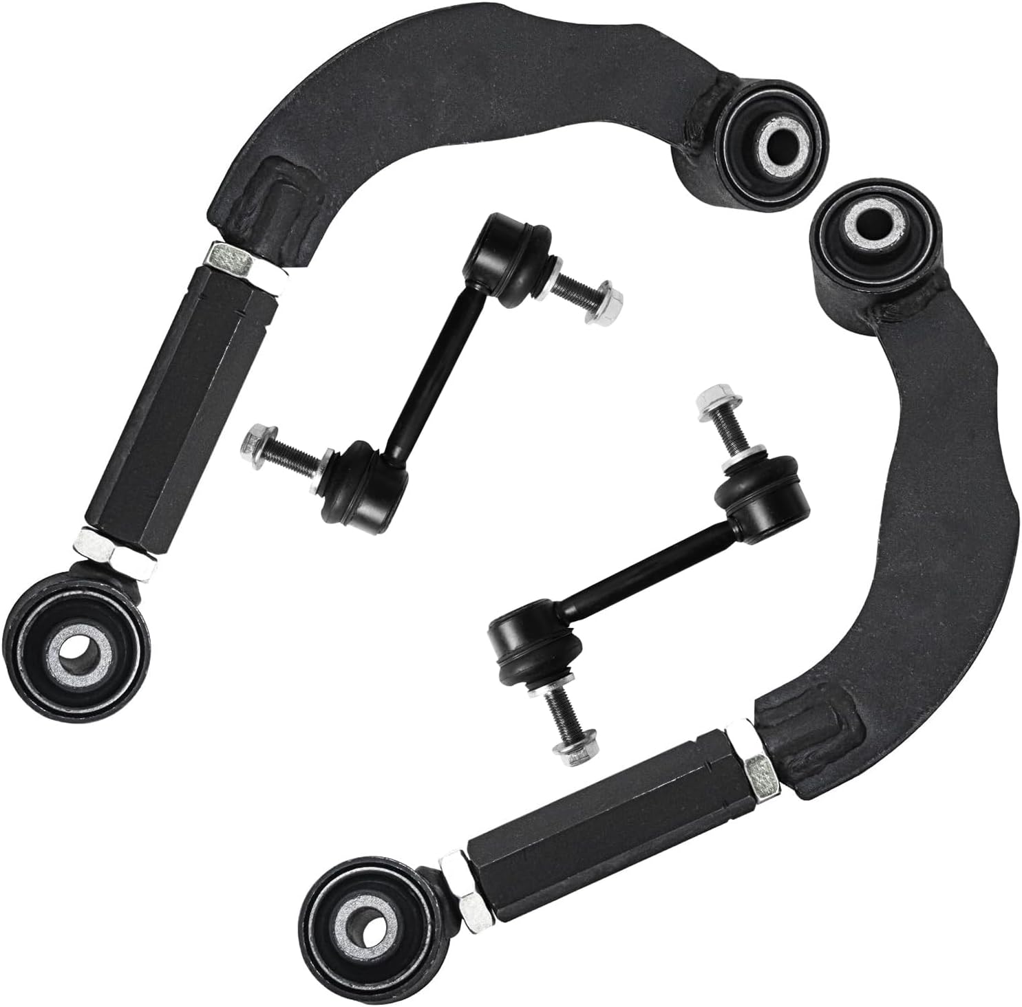 4pc Rear Upper Control Arms Sway Bar Links Suspension Kit