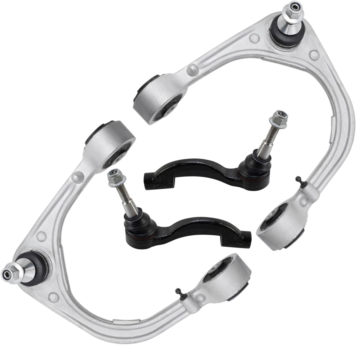 4pc Front Upper Control Arms Outer Tie Rods Suspension Kit