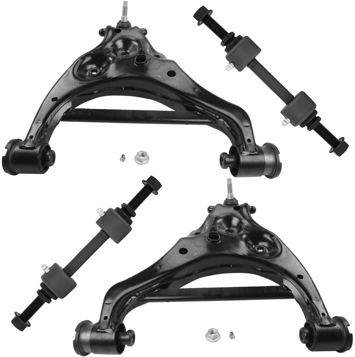 4pc Front Lower Control Arms Sway Bar Links Suspension Kit