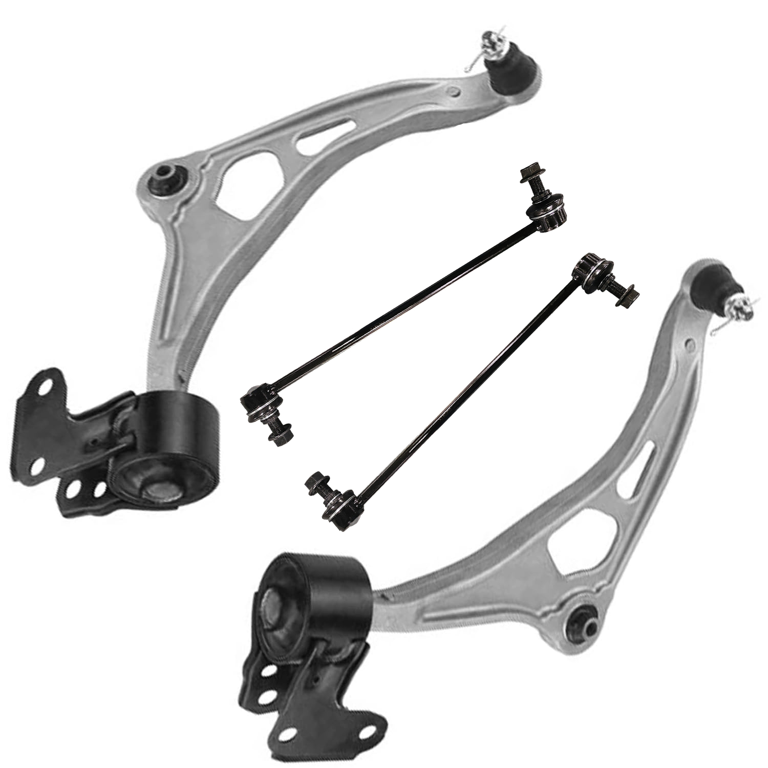 4pc Front Lower Control Arms Sway Bar Links Suspension Kit