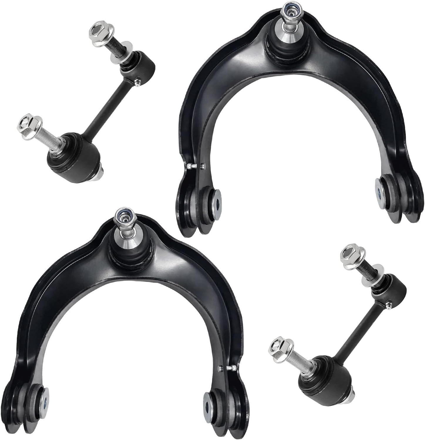 4pc Front Upper Control Arms Sway Bar Links Suspension Kit