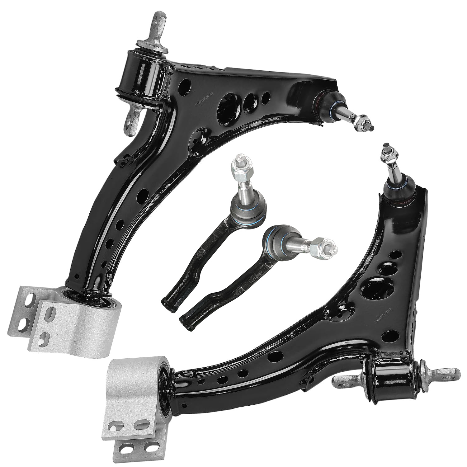 4pc Front Lower Control Arms Outer Tie Rods Suspension Kit