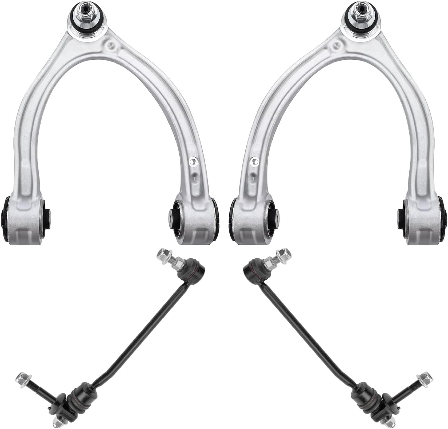 4pc Front Upper Control Arms Sway Bar Links Suspension Kit