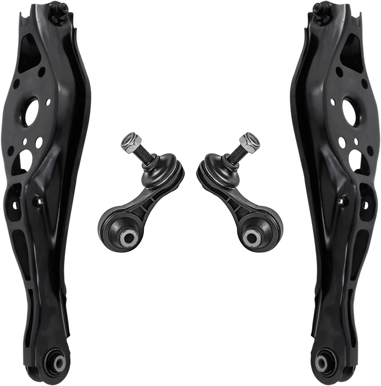 4pc Rear Lower Rearward Control Arms Sway Bar Links Suspension Kit