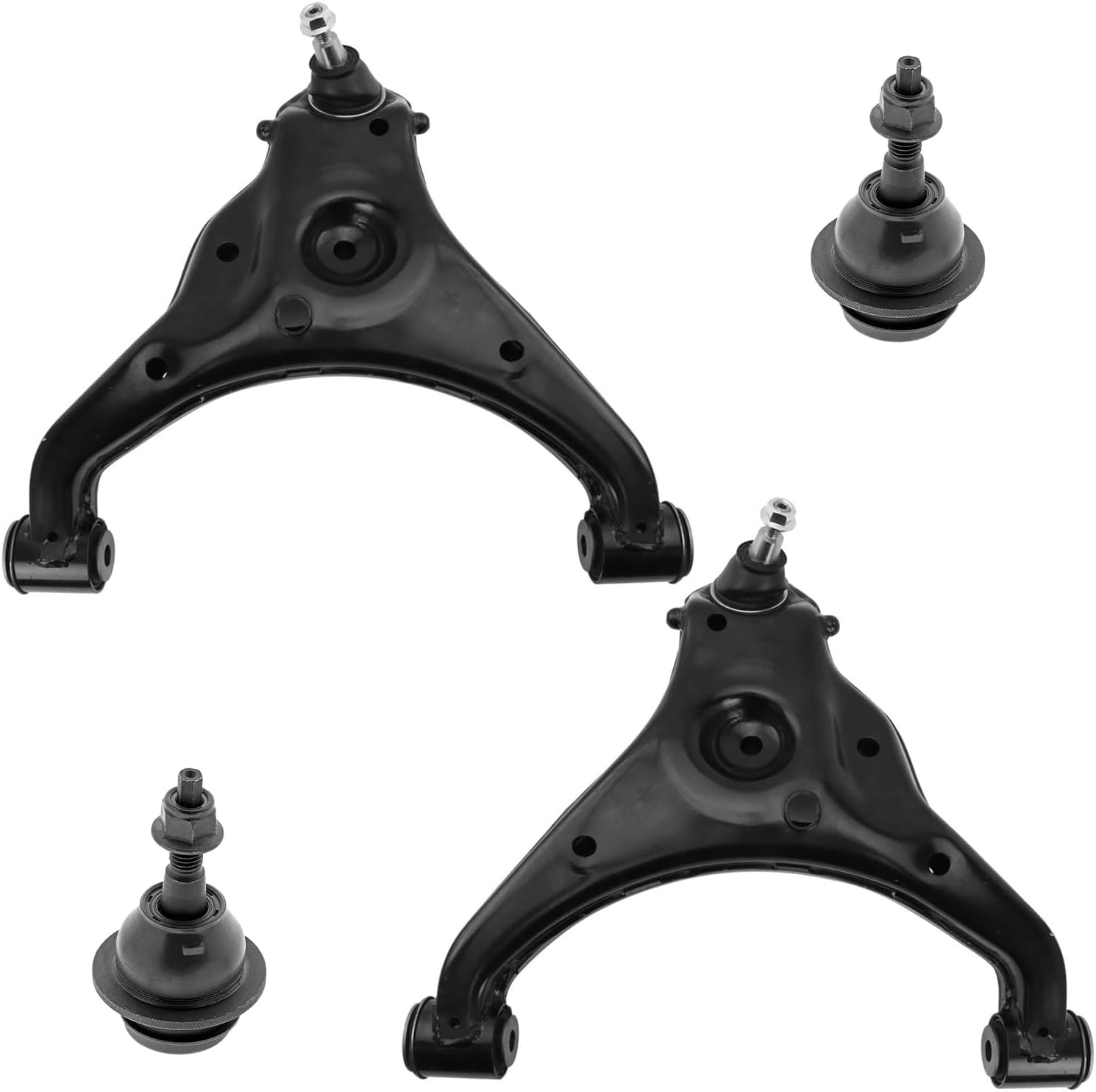 4pc Front Lower Control Arms Upper Ball Joints Suspension Kit