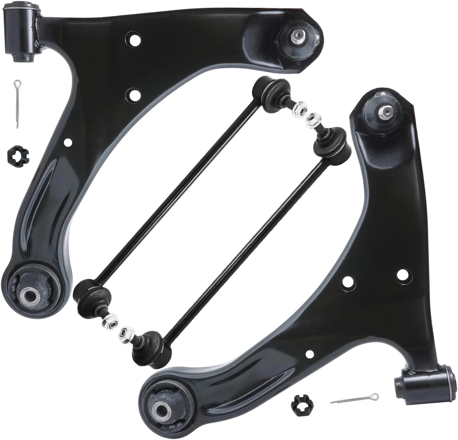 4pc Front Lower Control Arms Sway Bar Links Suspension Kit