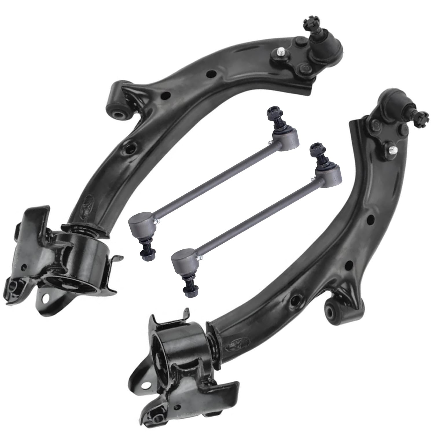 4pc Front Lower Control Arms Sway Bar Links Suspension Kit