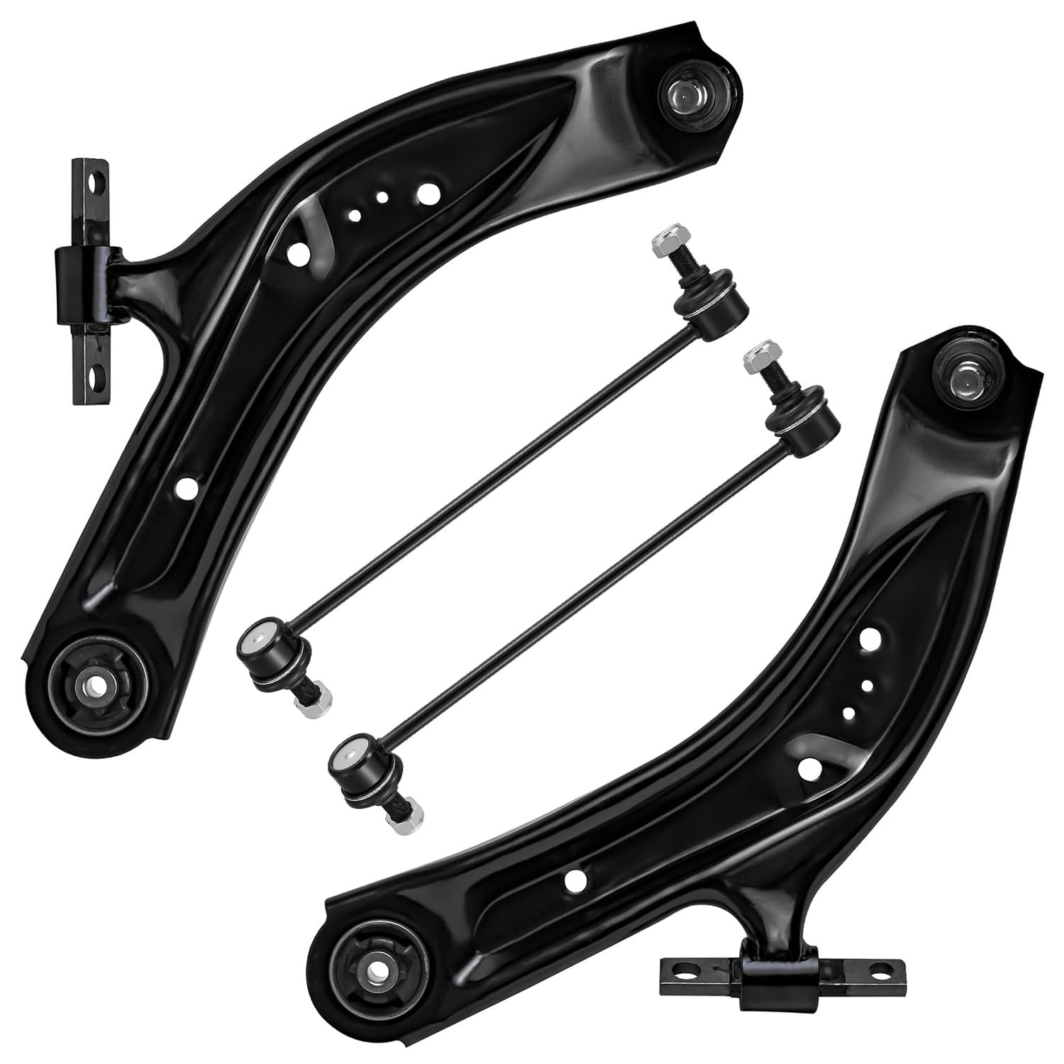 4pc Front Lower Control Arms Sway Bar Links Suspension Kit