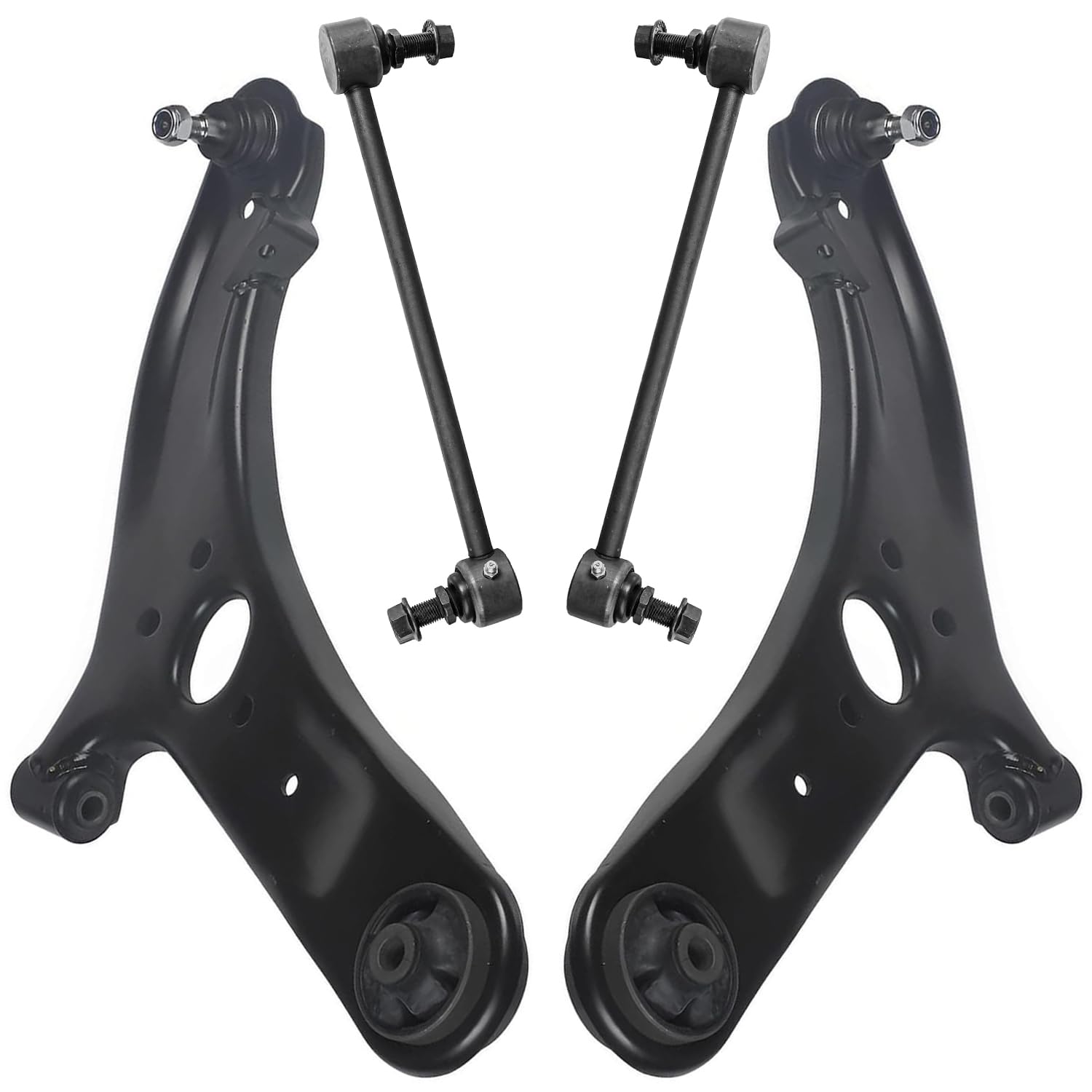4pc Front Lower Control Arms Sway Bar Links Suspension Kit