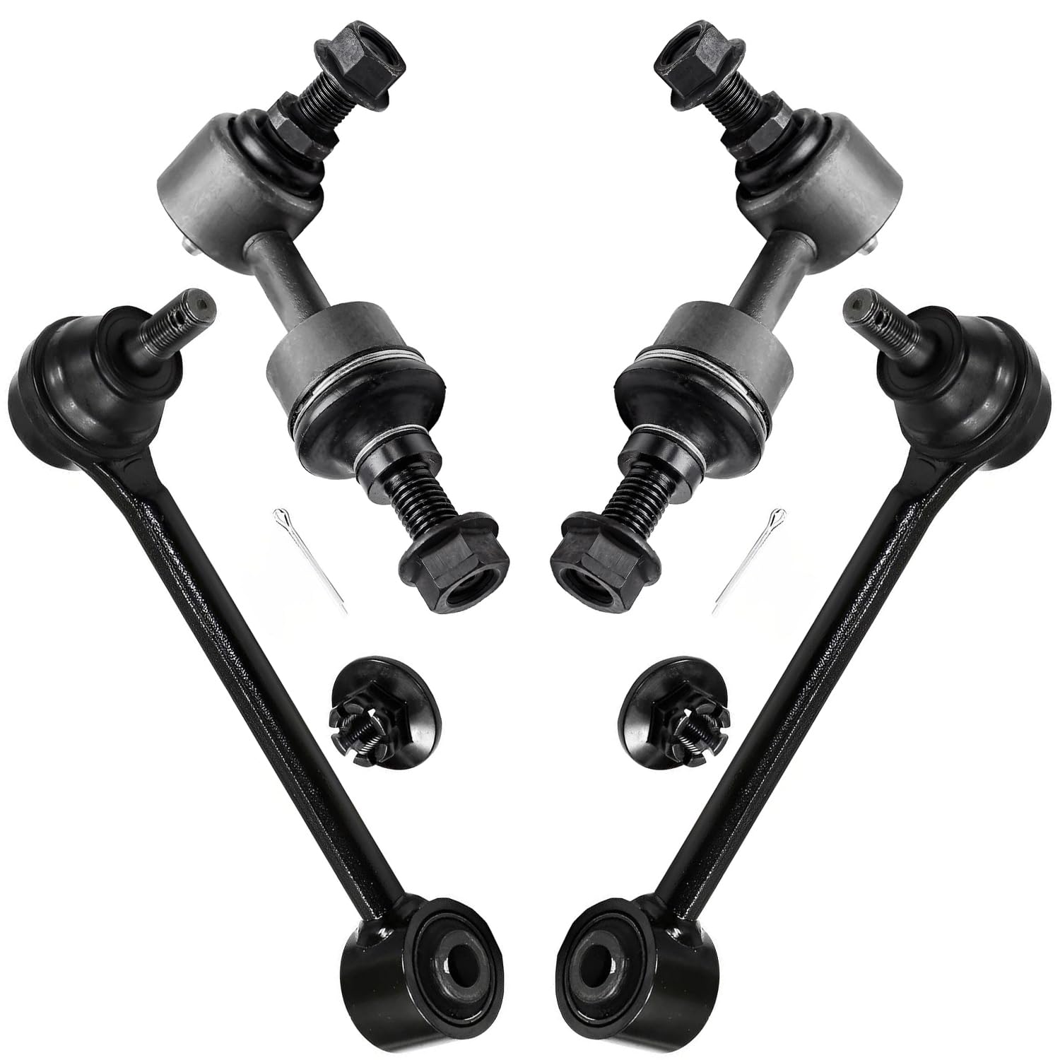 4pc Rear Upper Forward Control Arms Sway Bar Links Suspension Kit