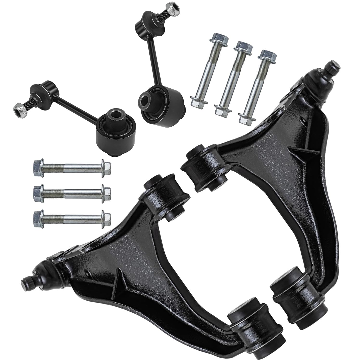 4pc Rear Upper Control Arms Sway Bar Links Suspension Kit