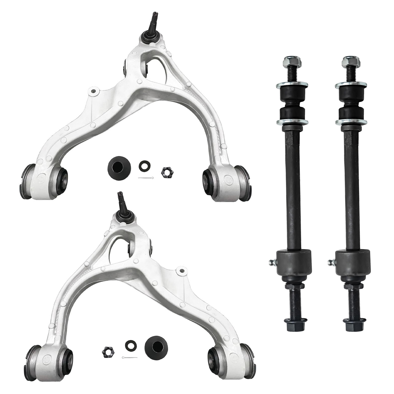 4pc Front Lower Control Arms Sway Bar Links Suspension Kit