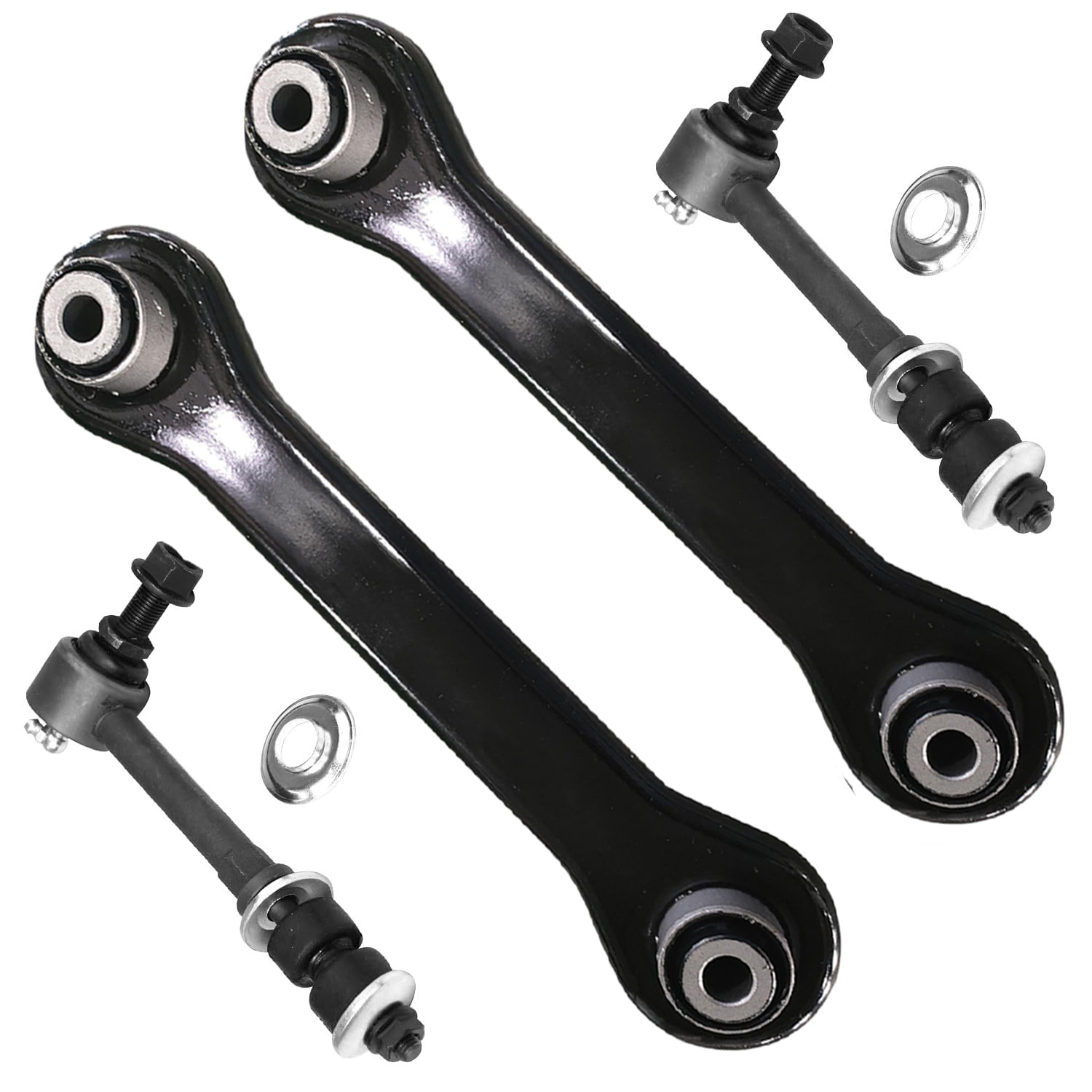 4pc Rear Lower Forward Control Arms Sway Bar Links Suspension Kit