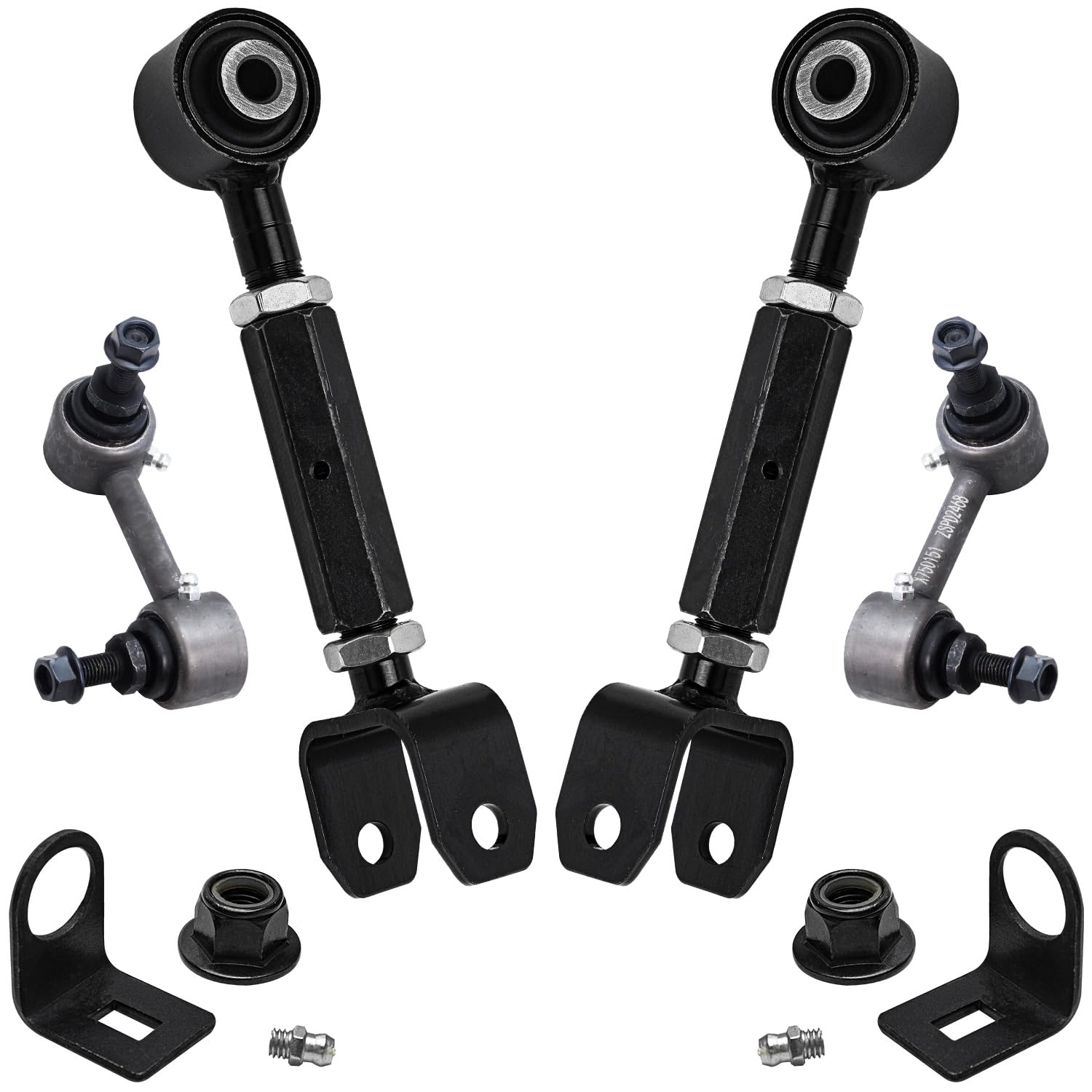 4pc Rear Upper Control Arms Sway Bar Links Suspension Kit