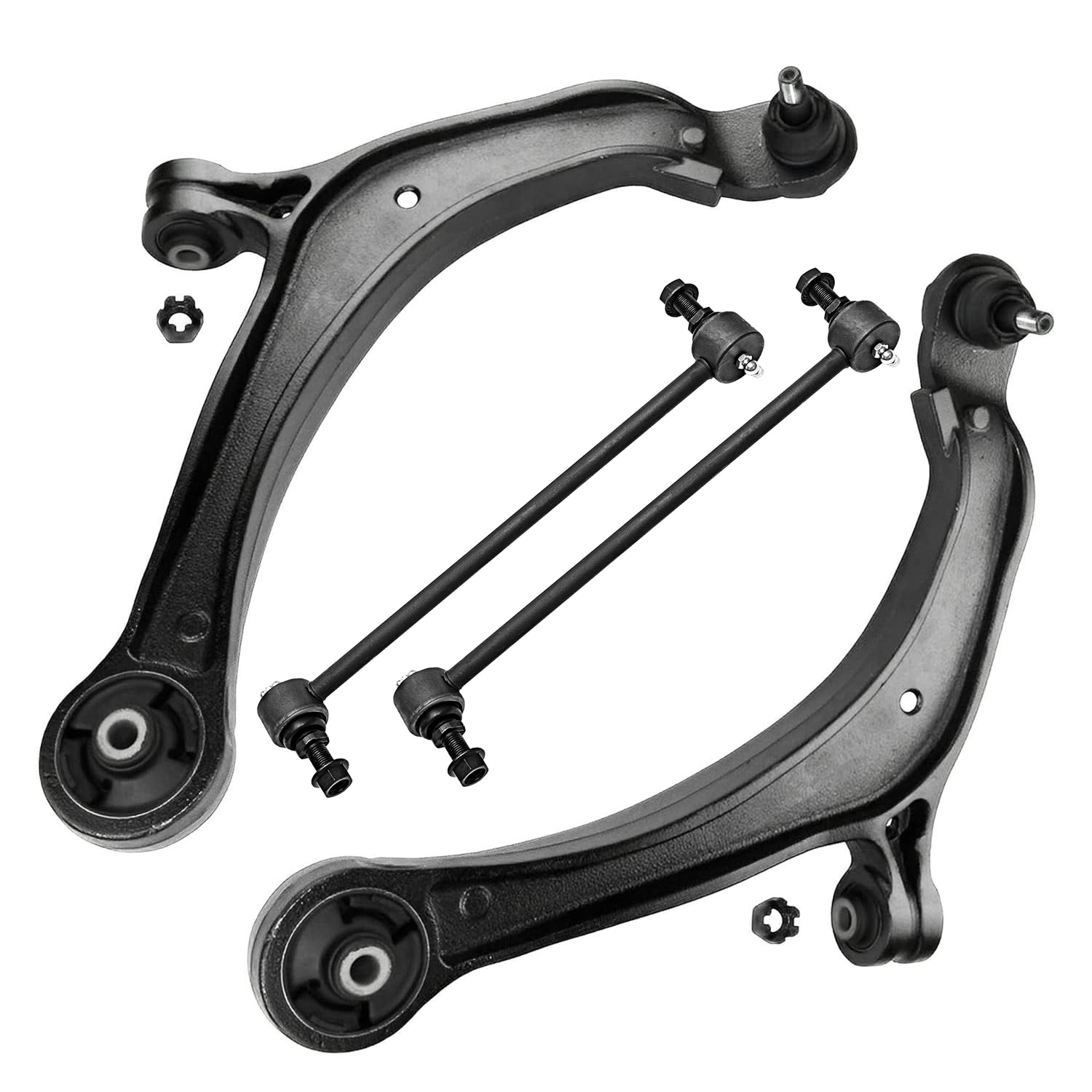 4pc Front Lower Control Arms Sway Bar Links Suspension Kit