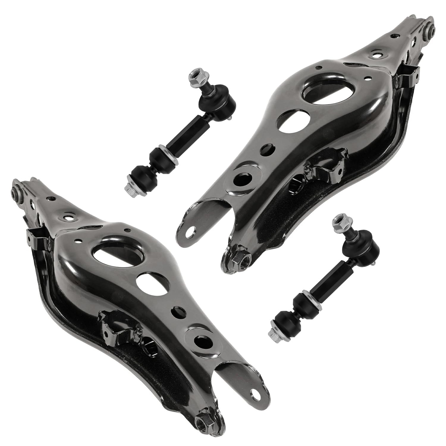 4pc Rear Lower Rearward Control Arms Sway Bar Links Suspension Kit