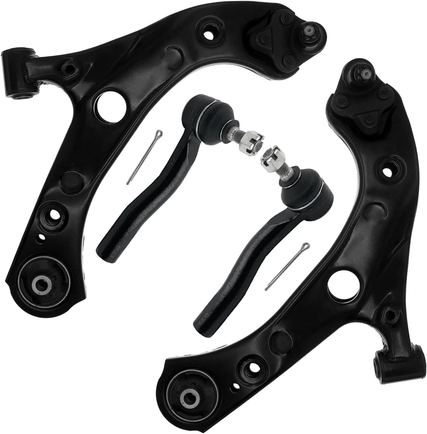4pc Front Lower Control Arms Outer Tie Rods Suspension Kit