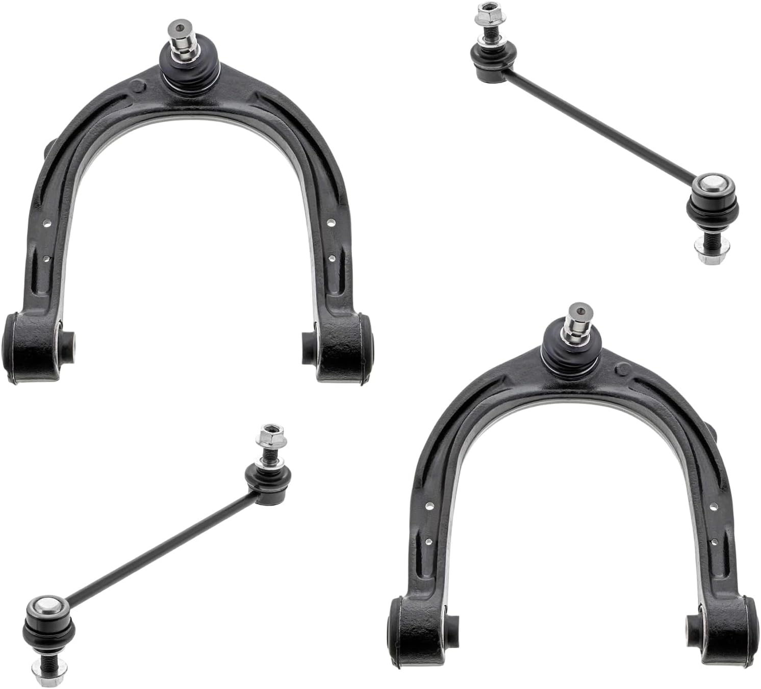 4pc Front Upper Control Arms Sway Bar Links Suspension Kit