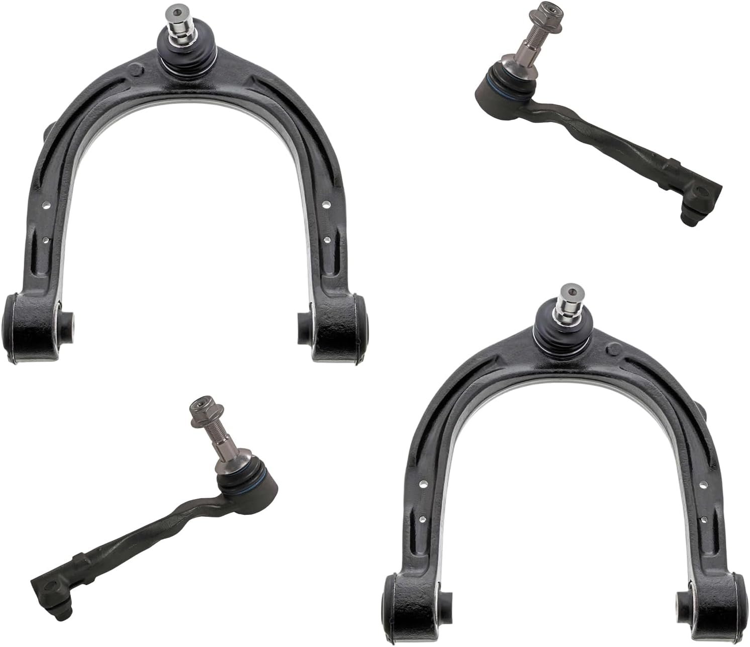 4pc Front Upper Control Arms Outer Tie Rods Suspension Kit