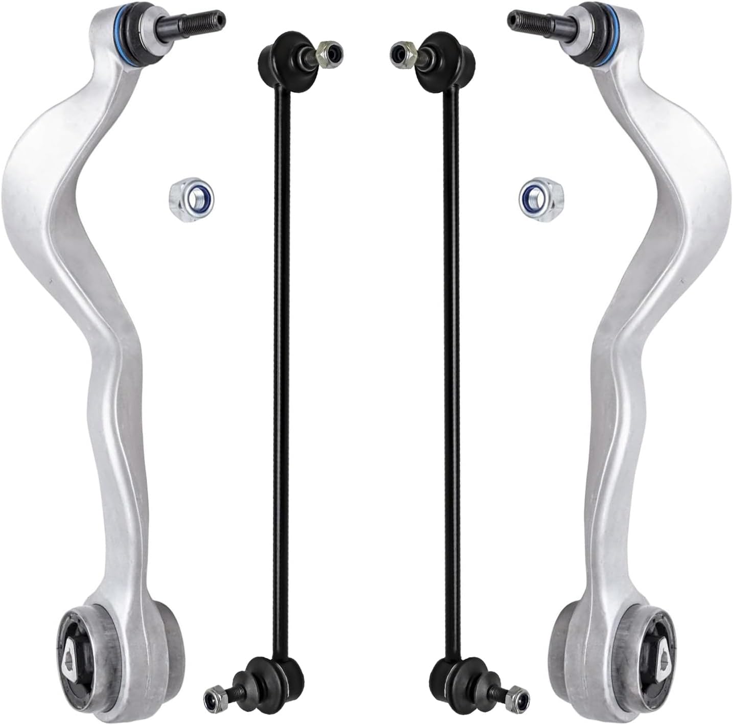 4pc Front Lower Forward Control Arms Sway Bar Links Suspension Kit