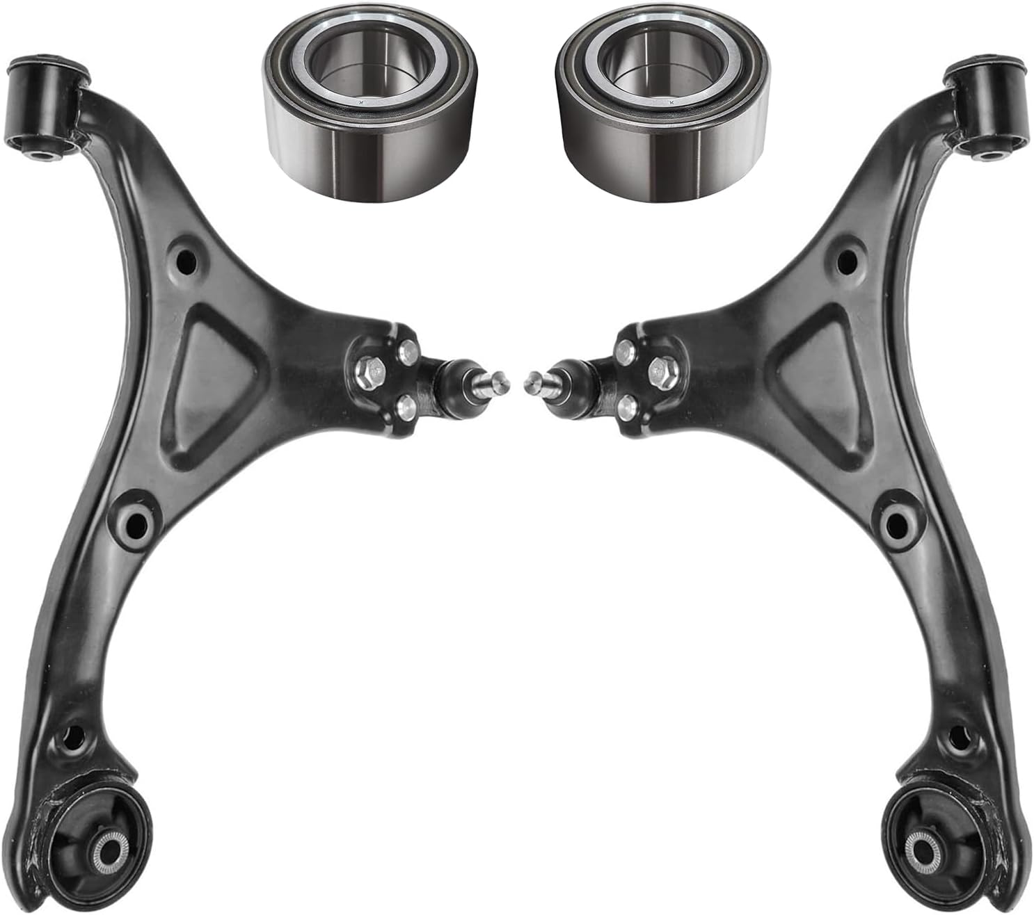 4pc Front Lower Control Arms Wheel Bearings Suspension Kit