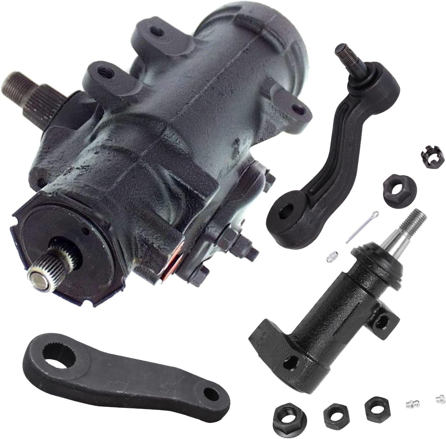 4pc Gear Box Pitman and Idler Arms Bracket Suspension Kit