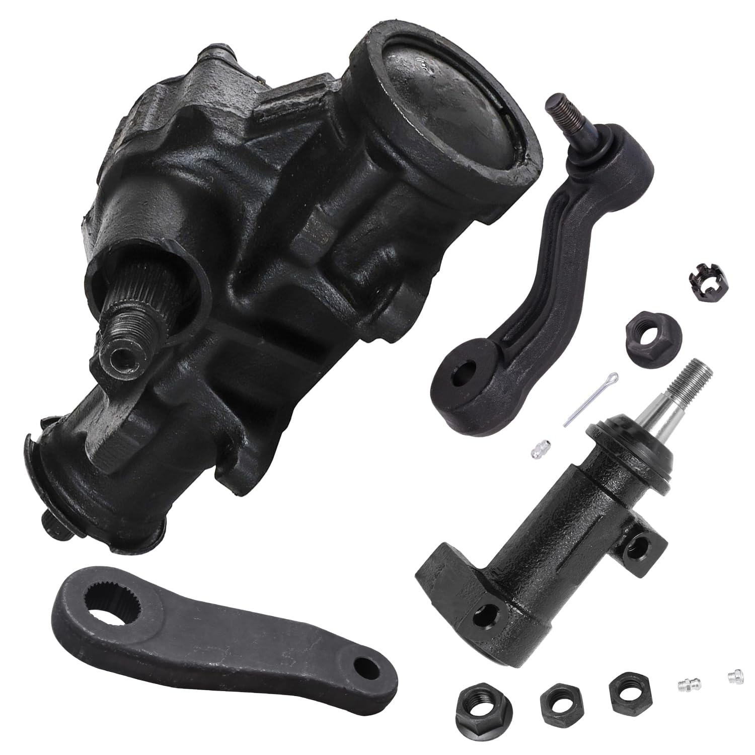 4pc Gear Box Pitman and Idler Arms Bracket Suspension Kit