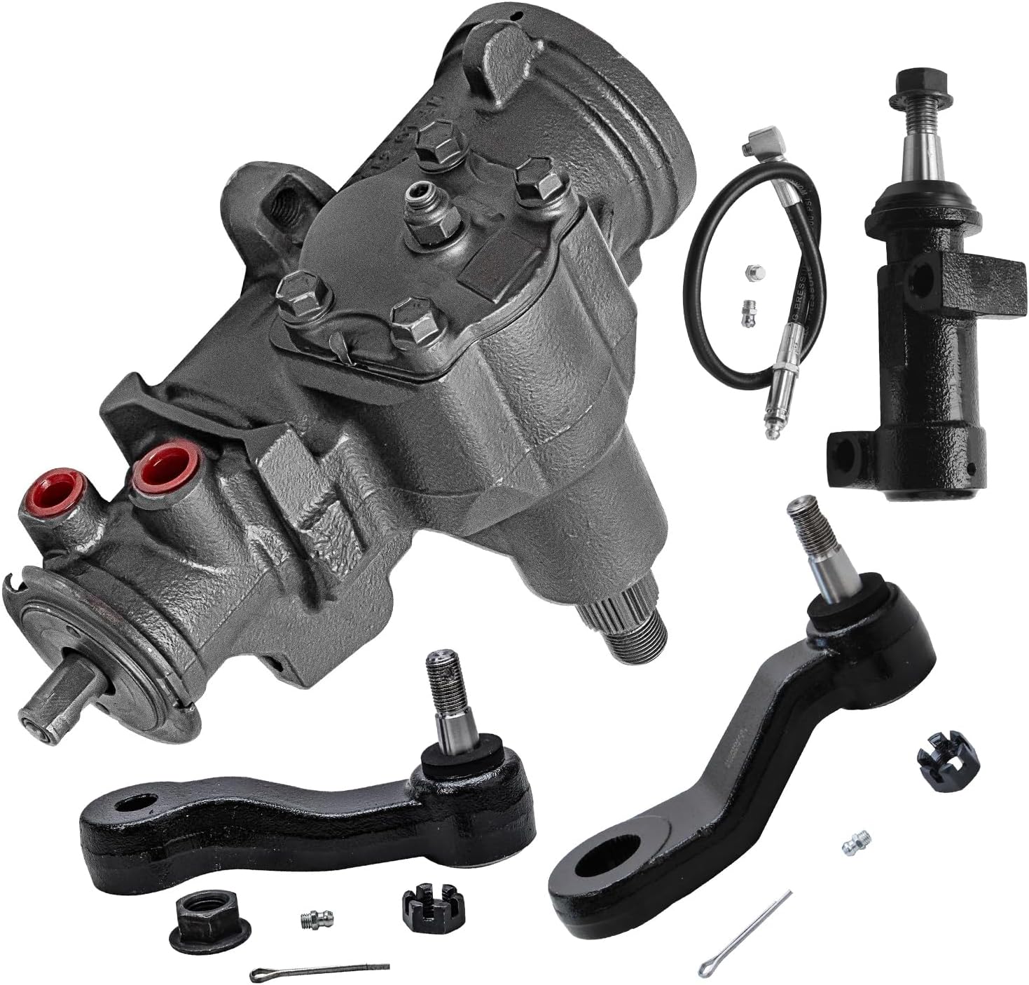 4pc Gear Box Pitman Idler Arms Bracket Suspension Kit