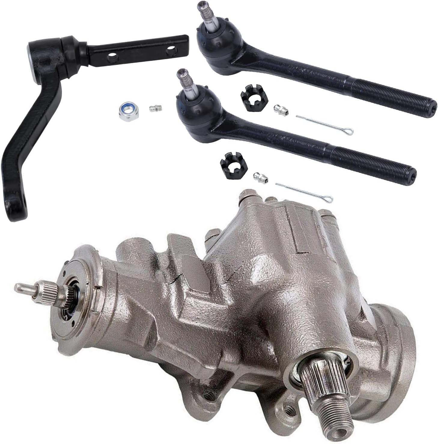 4pc Front Gear Box Idler Arm Outer Tie Rods Suspension Kit