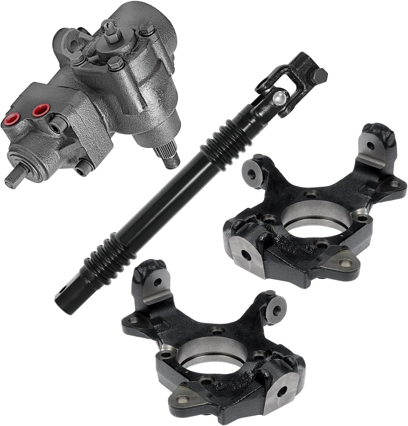 4pc Gear Box Lower Intermediate Steering Shaft & Knuckles Kit