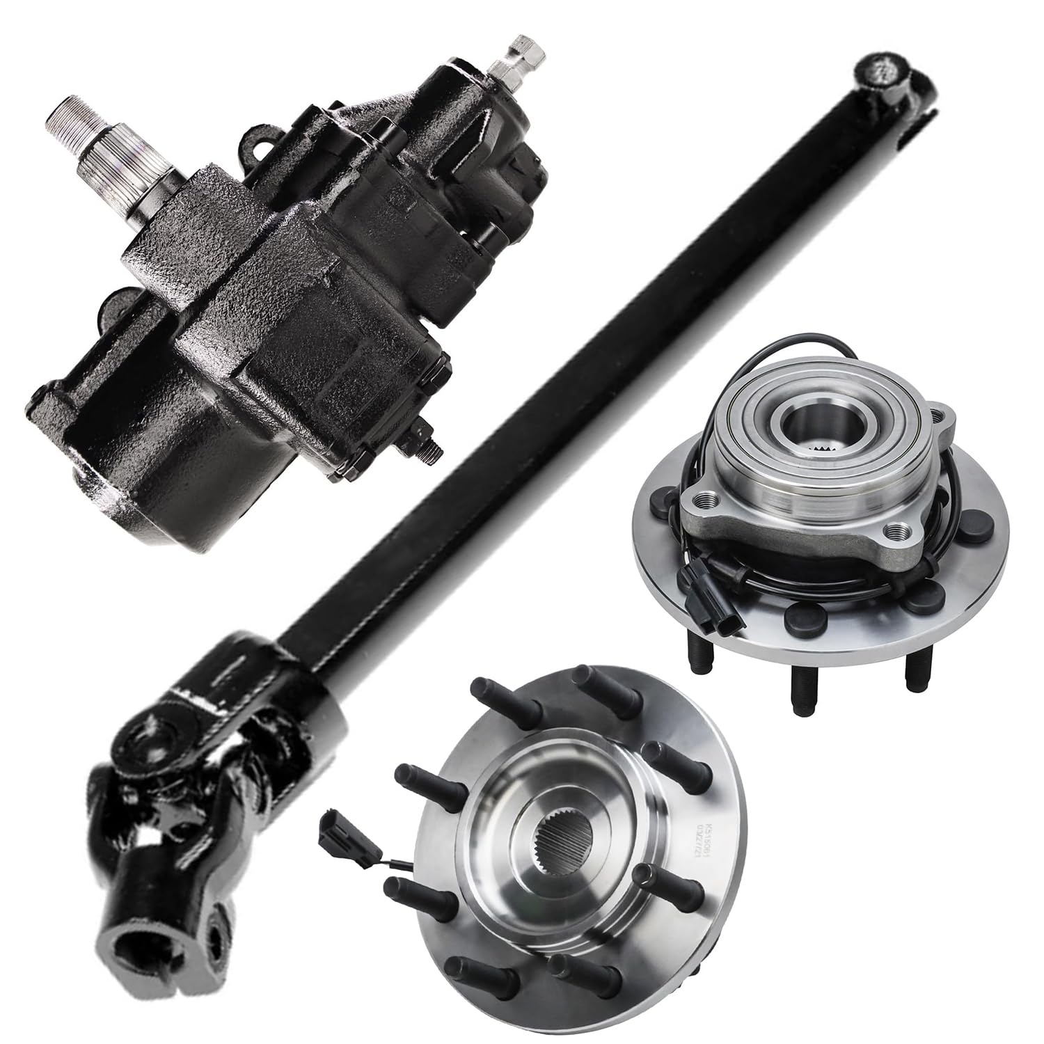4pc Gear Box Lower Intermediate Steering Shaft Suspension Kit
