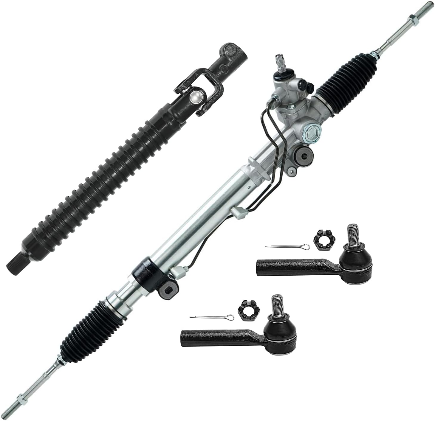 4pc Rack and Pinion Lower Intermediate Steering Shaft Suspension Kit