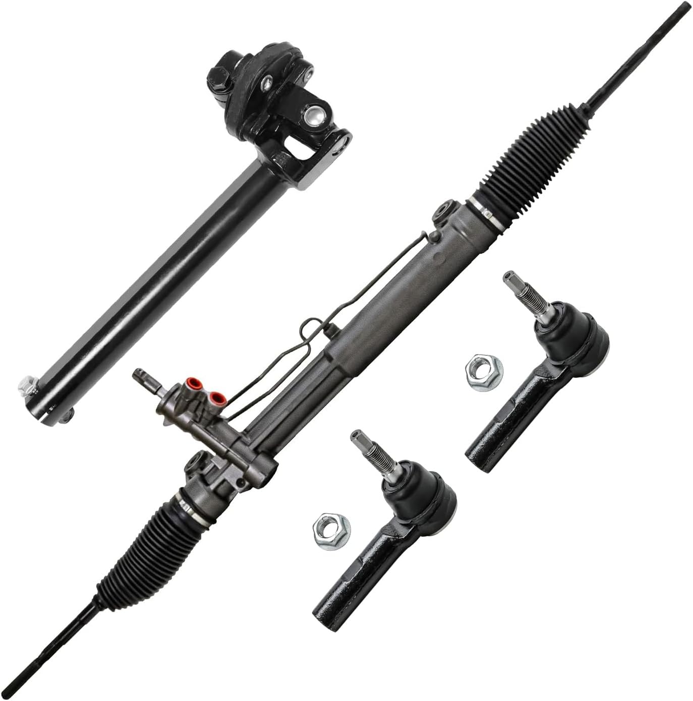 4pc Rack and Pinion Lower Intermediate Steering Shaft Suspension Kit