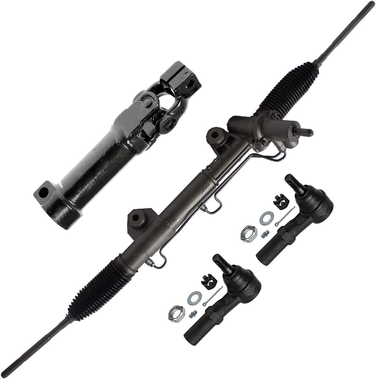 4pc Rack and Pinion Lower Intermediate Steering Shaft Suspension Kit