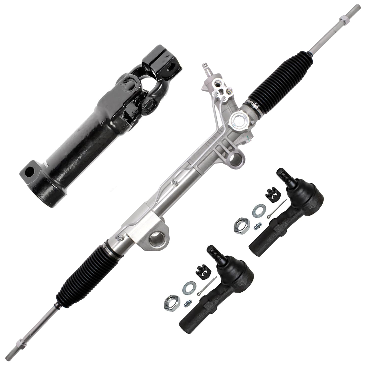 4pc Rack and Pinion Lower Intermediate Steering Shaft Suspension Kit