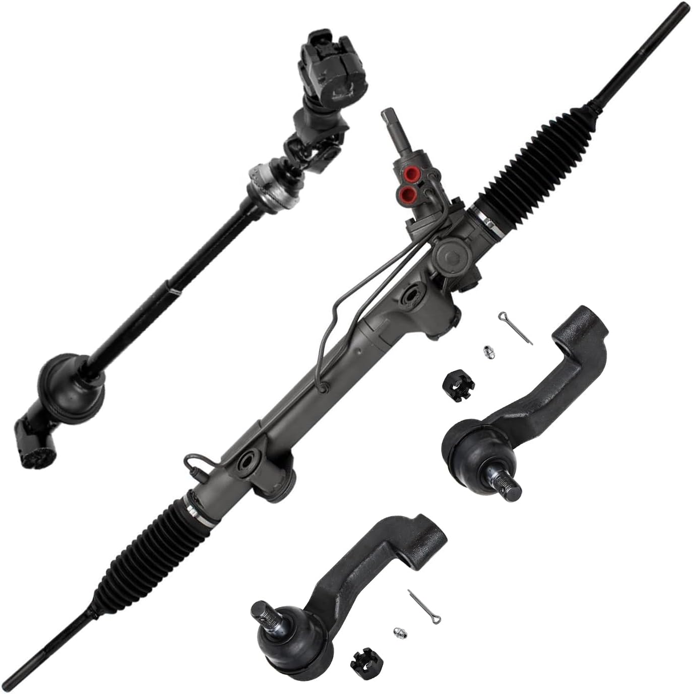 4pc Rack and Pinion Lower Intermediate Steering Shaft Suspension Kit