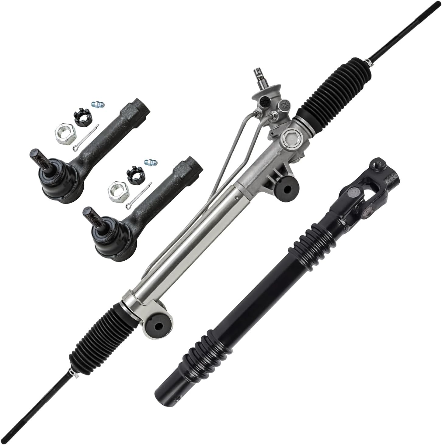 4pc Rack and Pinion Lower Intermediate Steering Shaft Suspension Kit