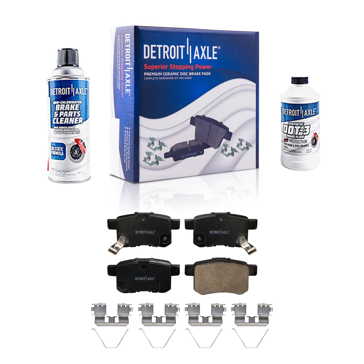 4pc Rear Ceramic Brake Pads Kit