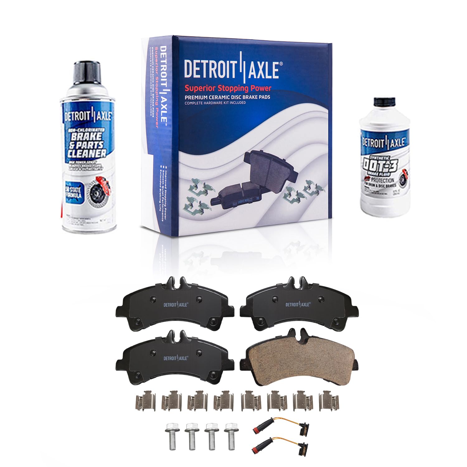 4pc Rear Ceramic Brake Pads Kit