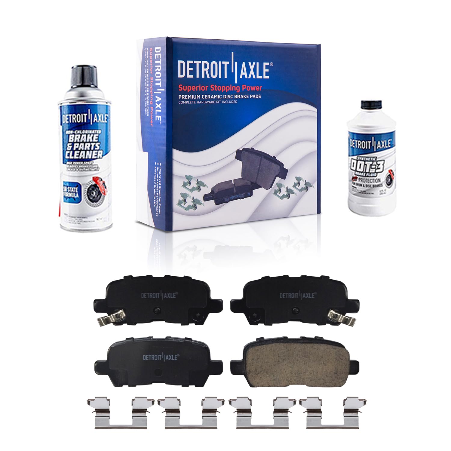 4pc Rear Ceramic Brake Pads Kit