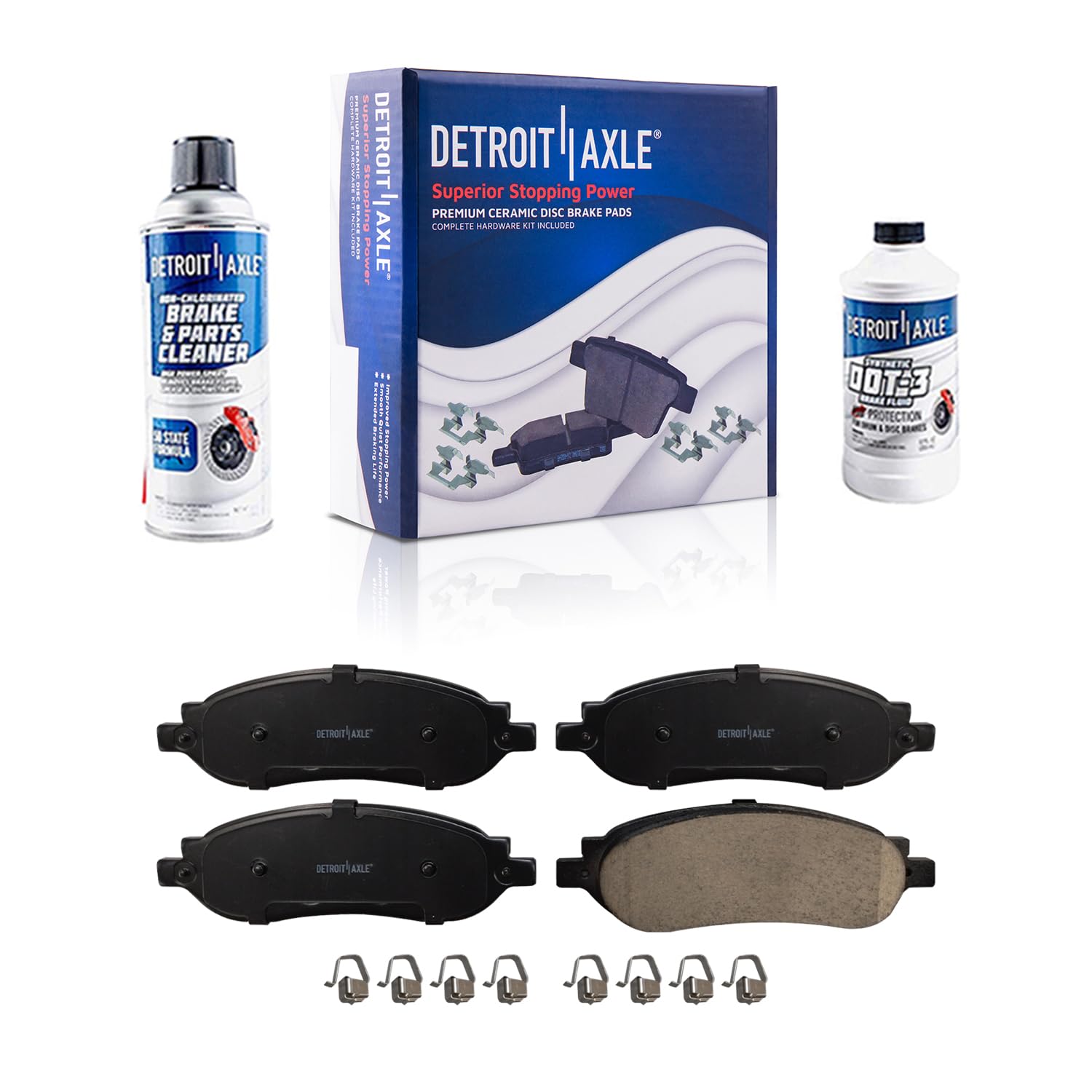 4pc Rear Ceramic Brake Pads Kit